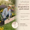 Floranica Bordura per Giardino in legno 20 x 100 cm Non Anteprima dell’immagine prodotto 5