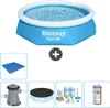 Piscina gonfiabile rotonda Bestway Fast-Set - 244 x 61 cm - Anteprima dell’immagine prodotto 1