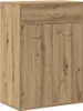 vidaXL Botník Artisan dub 60x35x84 cm Materiál na báze Náhľad obrázku produktu 1
