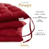 Lavea® Sitzkissen 40x40 cm, 8er Set, Bordeaux - mit Produktbild-Vorschau 3
