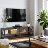 Televizní stolek RTV 160 cm hnědý LOFT Náhled obrázku produktu 11
