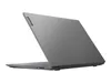 A gray Lenovo laptop is shown from a diagonal rear view, with the lid open. Produktbild-Vorschau