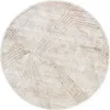 A round rug with a geometric pattern. Produktbild-Vorschau