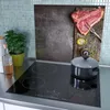 Spritzschutz Herdabdeckplatte Schneidebrett aus Glas T-Bone Produktbild-Vorschau 3
