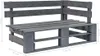 vidaXL Outdoor-Eckbank Paletten Holz Grau Produktbild-Vorschau 4