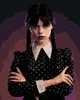 Zuty - Diamantové malování - WEDNESDAY ADDAMS, 40x50 cm, Náhled obrázku produktu 1