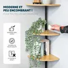 Teleskopická rohová police Bremermann se 4 policemi z Náhled obrázku produktu 16