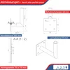 PremiumX 25-30cm Wandhalter Stahl verzinkt SAT Wand Produktbild-Vorschau 4