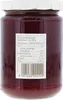 A jar of jam with a nutritional information label and barcode. Produktbild-Vorschau