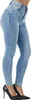 Jeans skinny a vita alta da donna Tazzio F107, azzurro, Anteprima dell’immagine prodotto 5