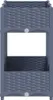 A gray, three-tiered planter box with a woven texture. Produktbild-Vorschau