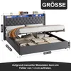 Letto imbottito MODFU 180x200 con contenitore, letto Anteprima dell’immagine prodotto 6