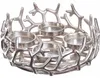 Kranz aus Aluminium, silber, Ø 28 cm, für 4 Kerzen Produktbild-Vorschau