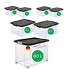 Novaliv 7 tlg Sparset Aufbewahrungsboxen mit Deckel Produktbild-Vorschau 2