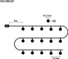 Diagram showing the dimensions and layout of a string of lights. Náhled obrázku produktu