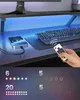 Stůl VASAGLE ve tvaru L, s elektrickými zásuvkami, LED Náhled obrázku produktu 3