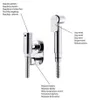 WC-Handbrause rund mit Halter, Chrom Produktbild-Vorschau 2