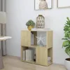 vidaXL Regál Sonoma Dub 60x24x63 cm odvodený výrobok z Náhľad obrázku produktu 2