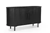 Kommode Schwarz - Mangoholz - 140x45x76cm - Kommode Merel - Produktbild-Vorschau 2