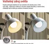 Stolní lampa POPPY na žárovku E27, bílá Productafbeelding-voorbeeld