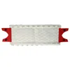 A flat lay image of a mop head with red plastic attachments on either side. Produktbild-Vorschau