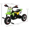 HOMCOM Dětská tříkolka Motorka Cross Hudební efekty a Náhled obrázku produktu 5