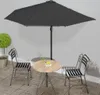 vidaXL Ombrellone da balcone in alluminio nero Anteprima dell’immagine prodotto 15