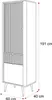Hohe Standvitrine NAVANI 60 cm Glasvitrine Schublade Produktbild-Vorschau 7