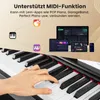 COSTWAY Keyboard Piano 88-klawiszowe pianino cyfrowe z Podgląd zdjęcia produktu 4