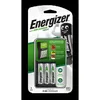 The image shows the packaging of an Energizer Maxi battery charger with four AA batteries. Anteprima dell’immagine prodotto