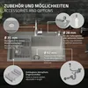 Kuchynský drez ML-Design s vyskakovacím odpadom a Náhľad obrázku produktu 4