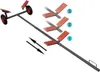A diagram showing a boat trailer with adjustable support pads. Náhled obrázku produktu