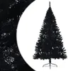 vidaXL Sztuczna pół choinka ze stojakiem czarna 180 cm PVC Podgląd zdjęcia produktu 9