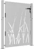 vidaXL Porte de jardin 105x130 cm acier corten design herbe Voir les images du produit 1