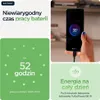 A collage of marketing images for a phone battery, showing text about battery life, a phone charging, and a graphic about charging speed. Náhľad obrázku produktu