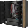 Kleiderschrank mit Spiegel 200 cm Fioro - Schrank vom Produktbild-Vorschau 3