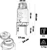 KADAX Getränkespender aus Glas, 4L, Wasserspender mit Produktbild-Vorschau 3
