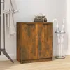 A shoe cabinet with two doors, a handbag on top, and an umbrella stand next to it, placed in a hallway. Podgląd zdjęcia produktu