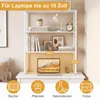 COSTWAY 3-poziomowa półka na biurko, regał na książki z Podgląd zdjęcia produktu 4