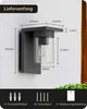 EDISHINE Wandleuchte Außen,Wandlampe E27 max. 15W, IP44 Produktbild-Vorschau 6