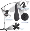 Jayseuw Parasol pivotant à 360° Ø3,5 m Parasol avec Voir les images du produit 4