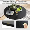 COSTWAY Tavolino alto Ø 60 cm, 2 in 1: tavolo da bar e Anteprima dell’immagine prodotto 6