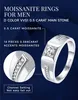 MomentWish Verlovingsring voor heren, 0,5 karaat moissanit, Productafbeelding-voorbeeld 5