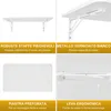 Tavolo pieghevole da parete Piano di lavoro 70x40 cm in Anteprima dell’immagine prodotto 4