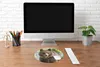 MuchoWow® Mauspad Mousepad Bär - Braun - Wald 40x40 cm - Produktbild-Vorschau 4