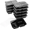 10 Essensboxen mit Deckel & 3 Trennfächern, Meal Prep Boxen Produktbild-Vorschau 12