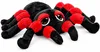 Stofftier Spinne "Nico" Gr. M (18 cm) | Schwarz Rot Produktbild-Vorschau 1