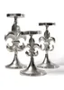 Kerzenhalter LILY aus Metall in silber 3er Set Produktbild-Vorschau 2