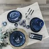 6 Teller Platte 27,5 cm Galet Blau - Au Grès Du Temps - Produktbild-Vorschau 8