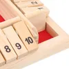 Dřevěná hra s kostkami Shut the Box, 4stranná deska s 10 Náhled obrázku produktu 5